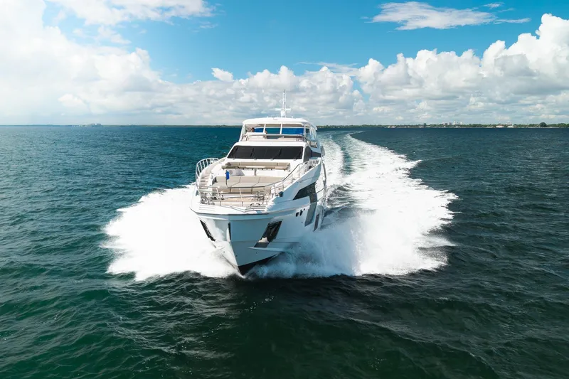 Slide: The Image of Azimut Grande 27 METRI yacht cruising on open sea, 2022 model. - 16