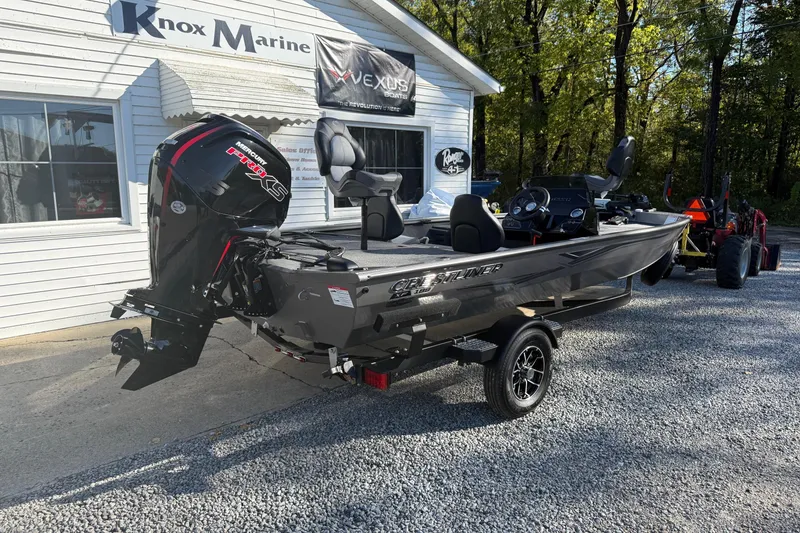 Slide: The Image of 2026 Crestliner XF189 boat with Mercury Pro XS engine at Knox Marine dealership. - 3