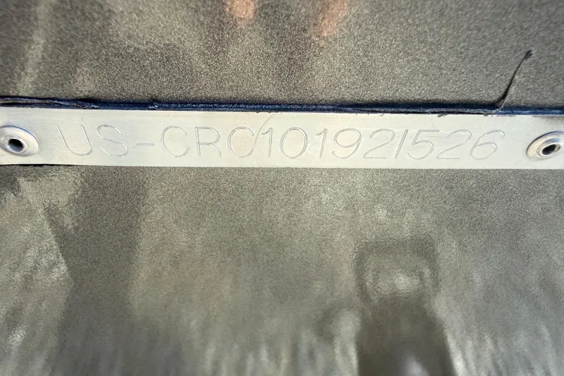 Slide: The Image of Hull identification number on 2026 Crestliner XF189 boat. - 5