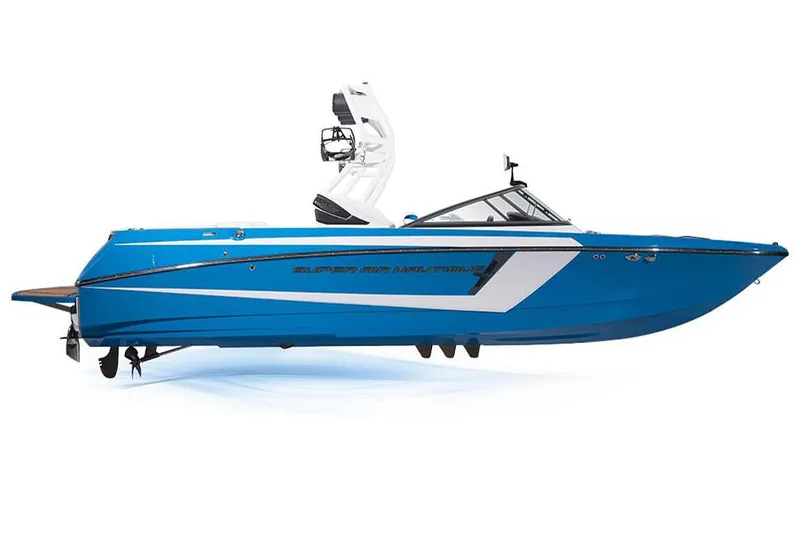 Slide: The Image of Manufacturer Provided Image: 2016 Nautique Super Air Nautique 230, blue wakeboard boat, side view. - 16