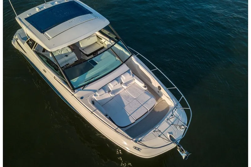 Slide: The Image of Manufacturer Provided Image: 2021 Sea Ray Sundancer 320 luxury yacht on open water. - 9