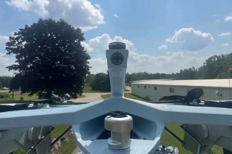 Slide: The Image of 2026 Nautique Super Air Nautique G23 boat detail under sunny sky. - 40