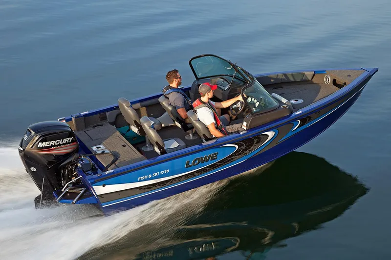 Slide: The Image of Manufacturer Provided Image: 2017 Lowe Fish & Ski FS1710 boat in motion on water. - 21