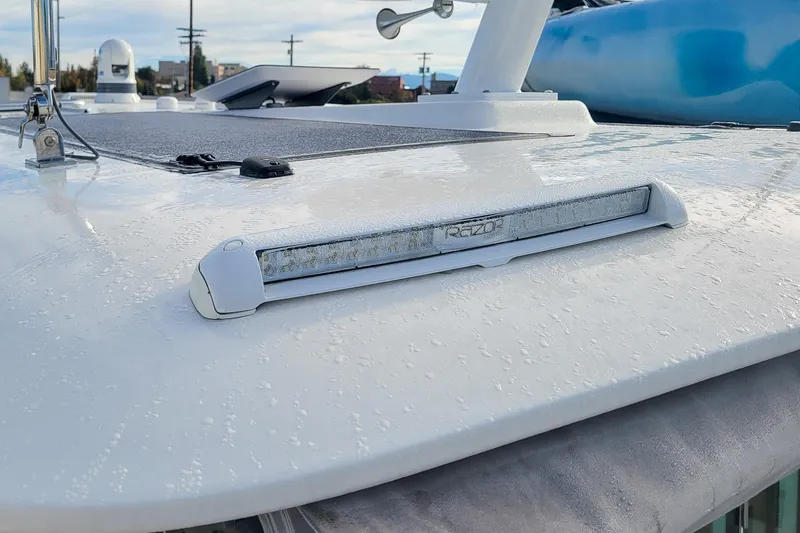 Slide: The Image of 2024 Back Cove 39O with solar panel and portside aft facing floodlight - 41