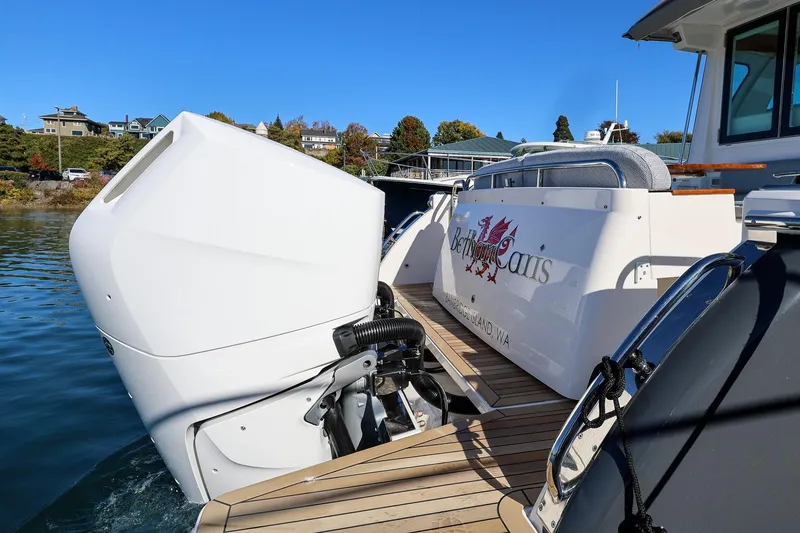 Slide: The Image of 2024 Back Cove 39O boat with triple 400 V10 engines - 6