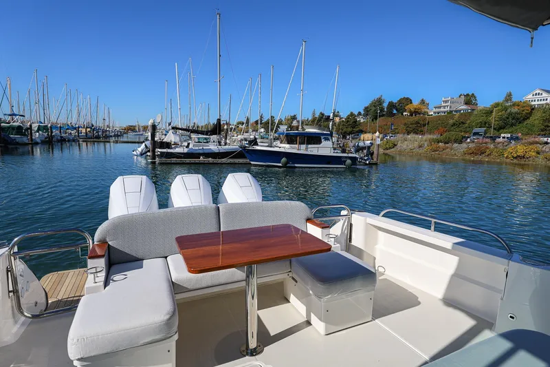 Slide: The Image of 2024 Back Cove 39O boat with seating area - 8