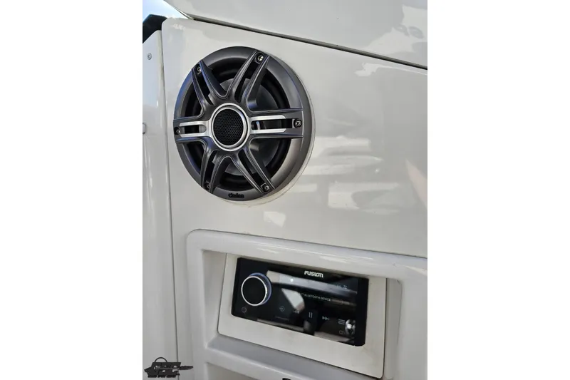 Slide: The Image of Speaker and audio system on 2015 Monterey 288SS Super Sport boat. - 53