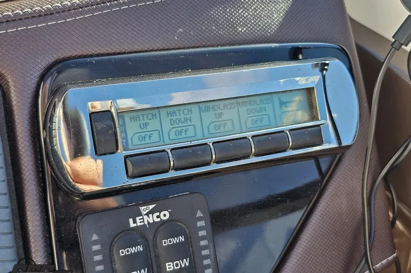 Slide: The Image of Control panel of a 2015 Monterey 288SS Super Sport boat with digital display. - 76