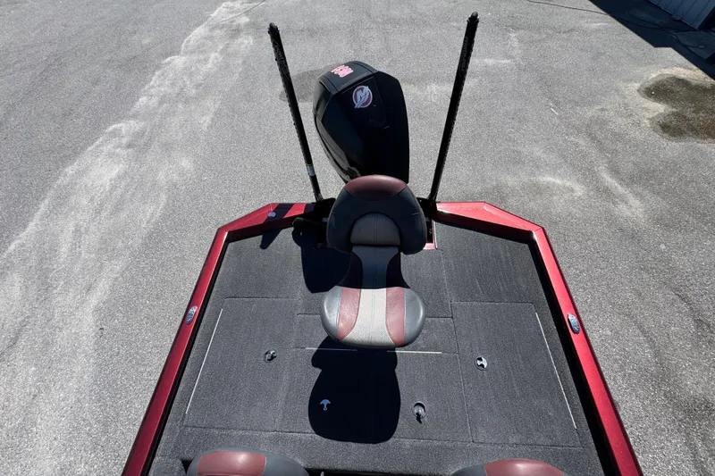 Slide: The Image of 2019 Vexus AVX2080 boat deck with seat and motor, viewed from above. - 14