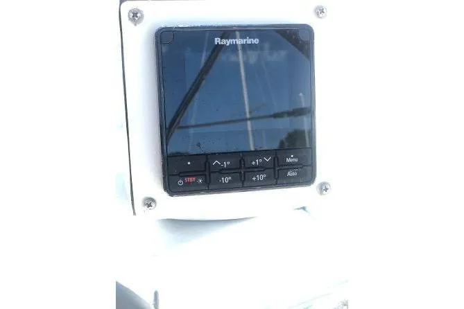 Slide: The Image of Raymarine navigation display on 1982 Tartan 33 sailboat. - 12