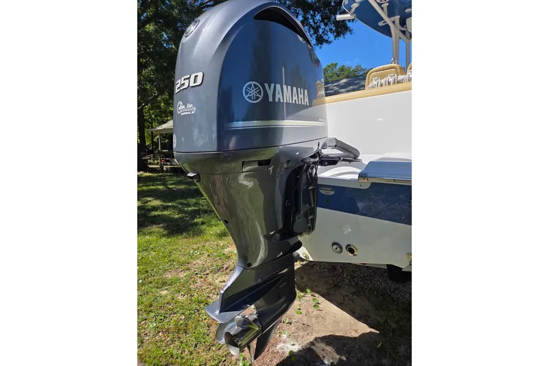 Slide: The Image of 2023 Sportsman Open 232 Center Console with Yamaha 250 outboard motor. - 44