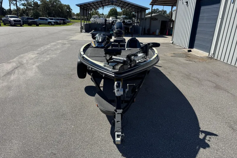 Slide: The Image of 2018 Ranger Z520 Comanche Ranger Cup boat on trailer in outdoor setting. - 3