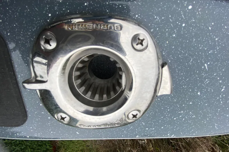 Slide: The Image of Close-up of a 2022 Duckworth 20XT Advantage boat's metallic fitting. - 17
