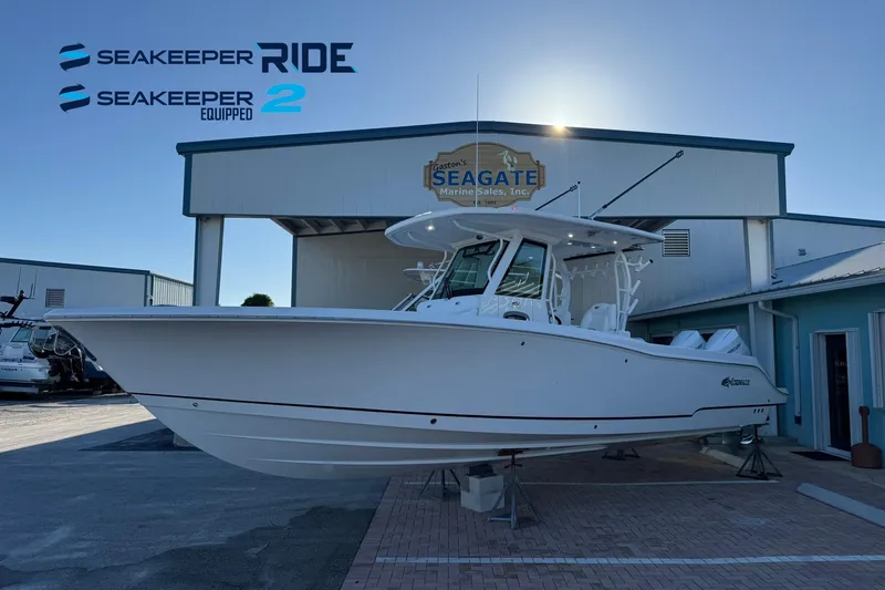 The Image of 2026 Crevalle 33 CSF boat at Seagate Marine Sales, featuring Seakeeper Ride technology. - 0