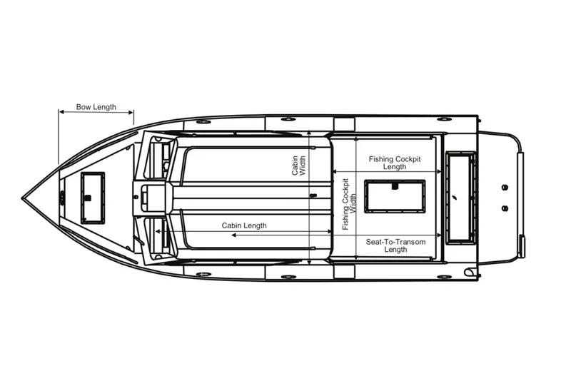 Slide: The Image of Interior of 2023 Hewescraft 210 Sea Runner ET HT boat, featuring seating and steering area. - 5