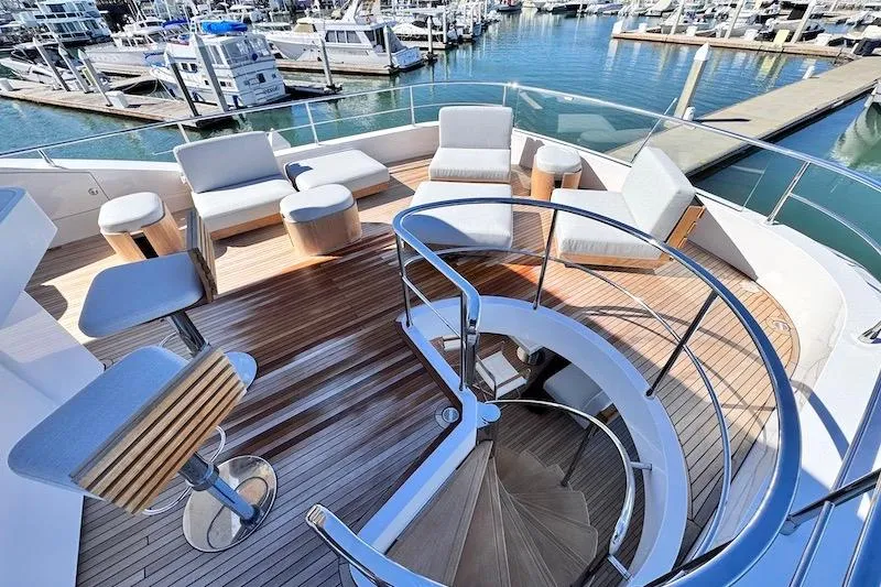 Slide: The Image of Luxurious outdoor kitchen on 2026 Azimut Grande Magellano 25 Metri yacht, featuring sleek appliances. - 45