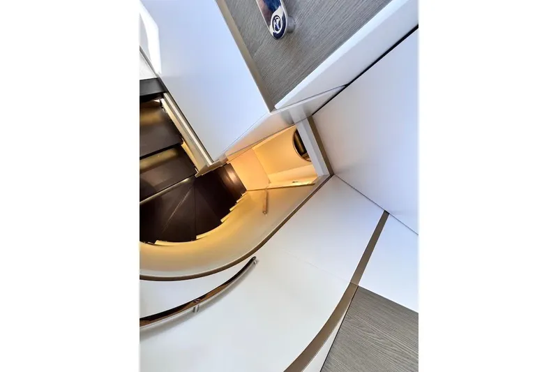 Slide: The Image of Luxurious deck of 2026 Azimut Grande Magellano 25 Metri yacht with elegant seating. - 46