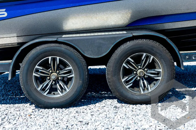 Slide: The Image of 2023 Caymas CX19 boat on trailer, featuring sleek design and modern equipment. - 15