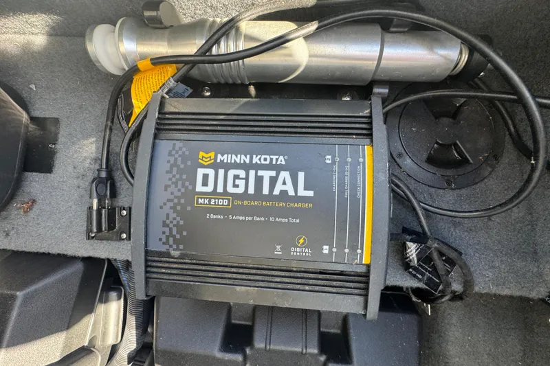 Slide: The Image of Minn Kota MK 210D on-board battery charger in 2018 MasterCraft XStar boat. - 35