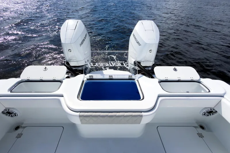 Slide: The Image of Freeman 34 Electric Bill - Cockpit & Mercury Engines - 16