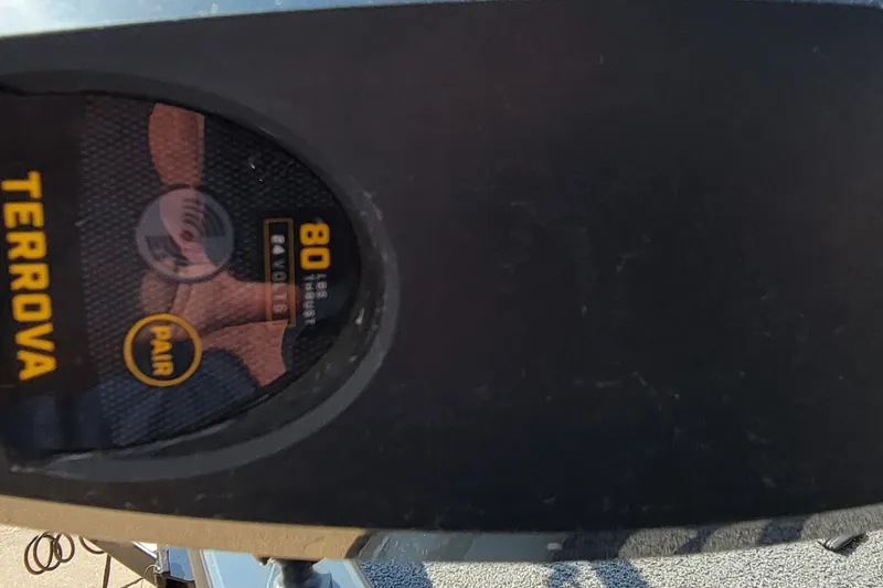 Slide: The Image of Terrova motor control panel with 80-pound thrust, 2016 Tracker model. - 13