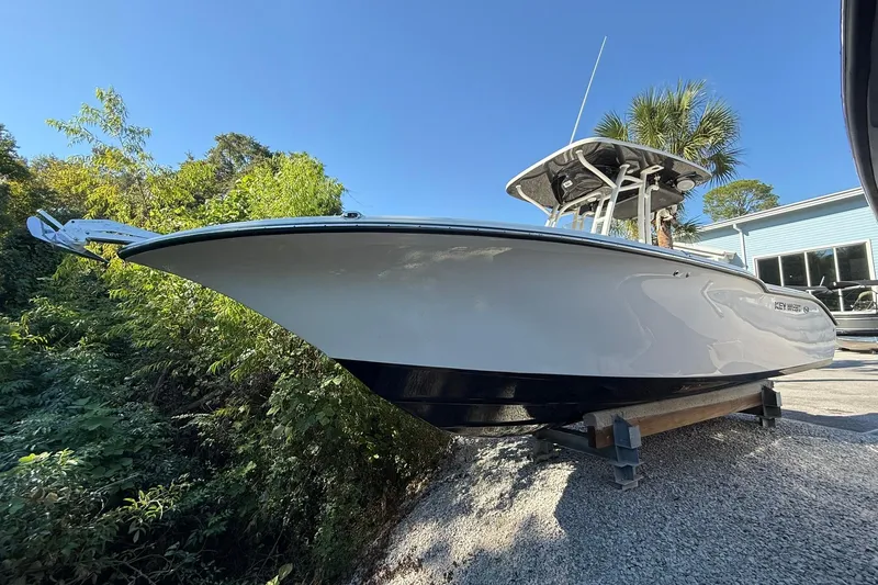 The Image of 2024 Key West 244 Center Console boat on display outdoors. - 0