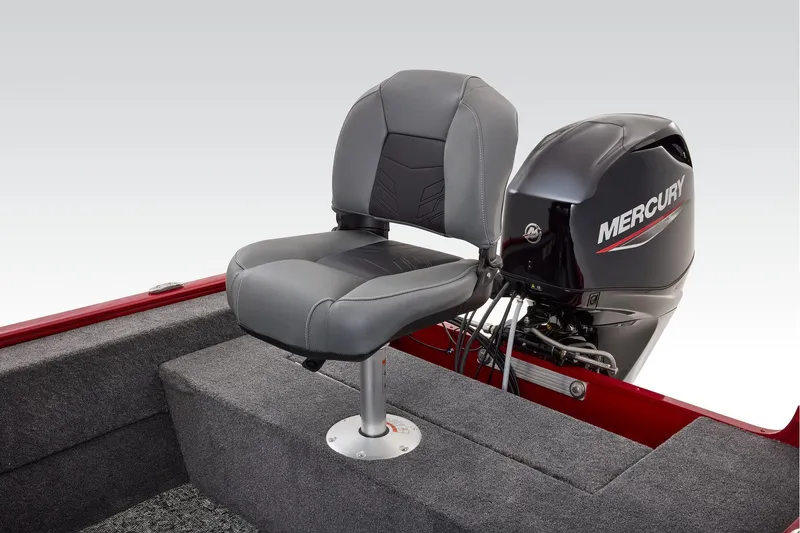 Slide: The Image of Manufacturer Provided Image: 2026 Tracker Super Guide V-16 SC boat seat and Mercury engine. - 26
