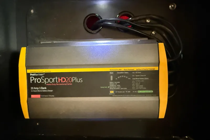 Slide: The Image of ProMariner ProSport HD20 Plus marine battery charger in a 2006 Sea Ray 290 Sundancer. - 22