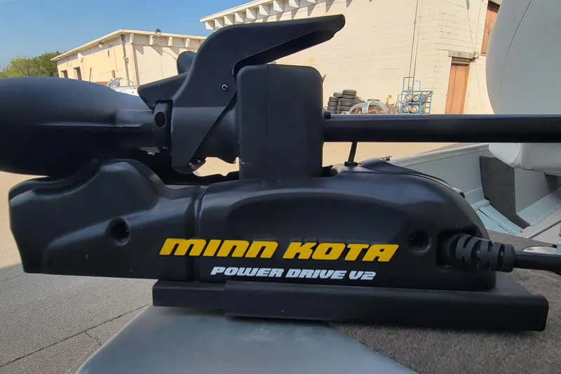 Slide: The Image of Minn Kota Power Drive V2 motor on 2014 MirroCraft 1400 boat. - 24