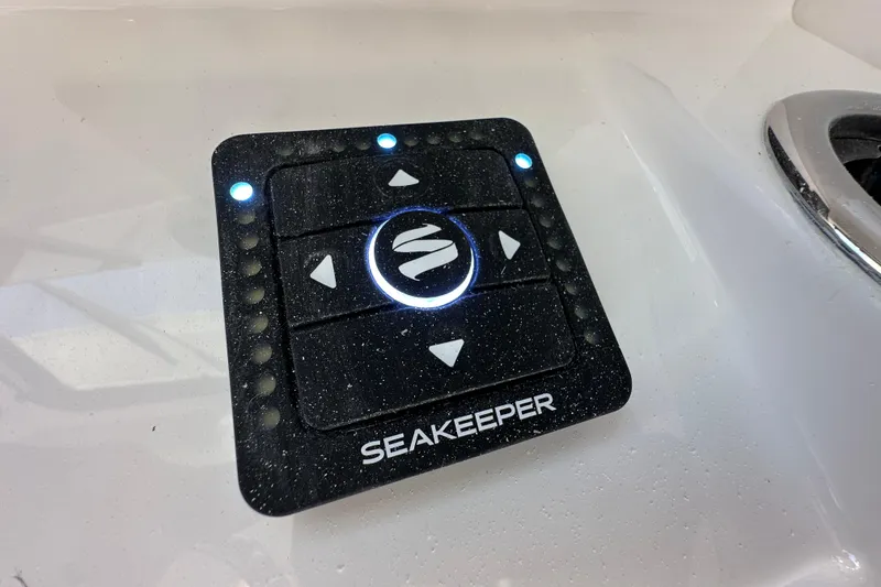 Slide: The Image of Control panel of Seakeeper system on 2026 Parker 227 Explorer boat. - 16