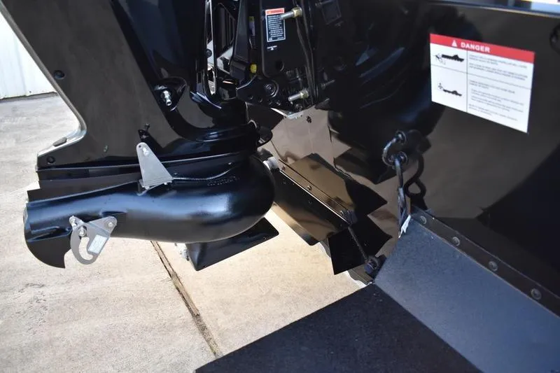 Slide: The Image of 2026 Lowe Roughneck RX1760 Pathfinder boat seat, gray and white design. - 8