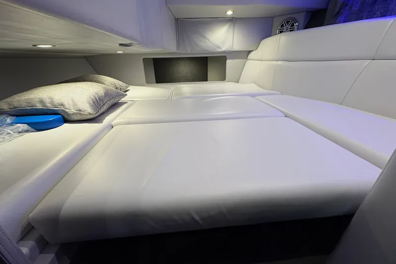 Slide: The Image of Control panel of 2021 Formula 330 Crossover Bowrider I/O, featuring 12V DC system switches. - 33