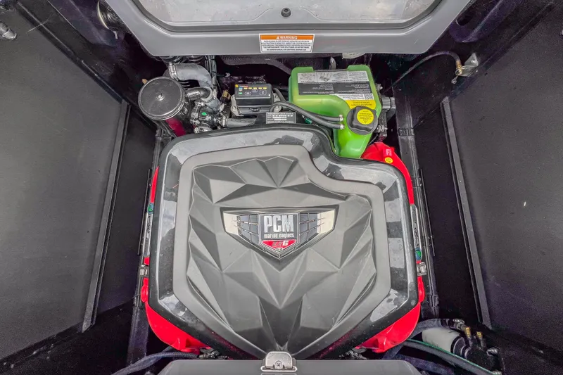 Slide: The Image of Engine compartment of 2022 Nautique Super Air Nautique G23 with PCM marine engine. - 31