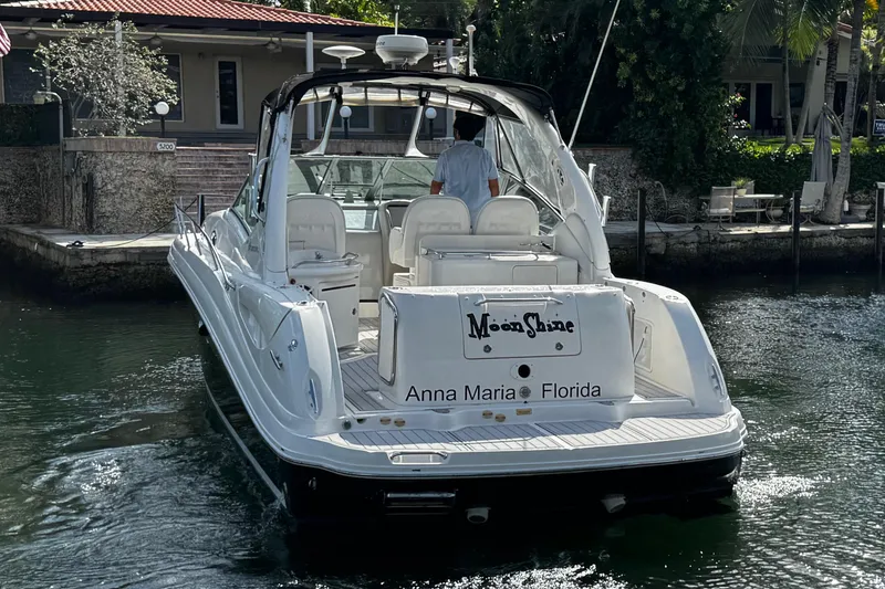 Slide: The Image of 2006 Sea Ray 340 Sundancer yacht docked in Anna Maria, Florida. - 9