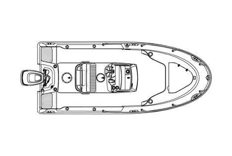 Slide: The Image of Open storage compartment on a 2008 Boston Whaler 190 Outrage boat. - 11