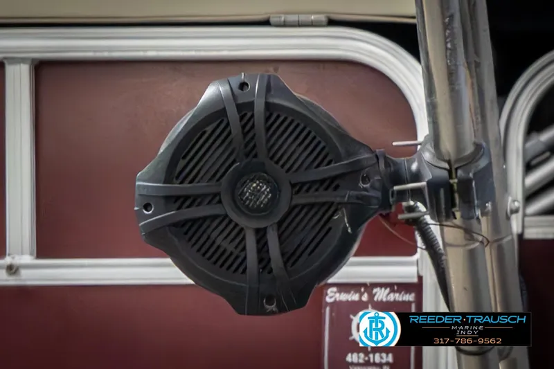 Slide: The Image of Speaker mounted on a 2010 Sylvan 8522 Mirage Cruise boat. - 44