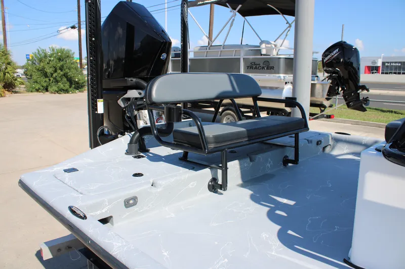 Slide: The Image of 2024 Shoalwater 23 Catamaran on trailer at Waypoint Marine Center. - 17