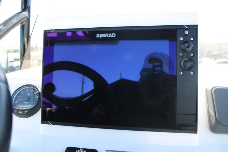 Slide: The Image of 2024 Shoalwater 23 Catamaran dashboard with controls and "Say When" text. - 28