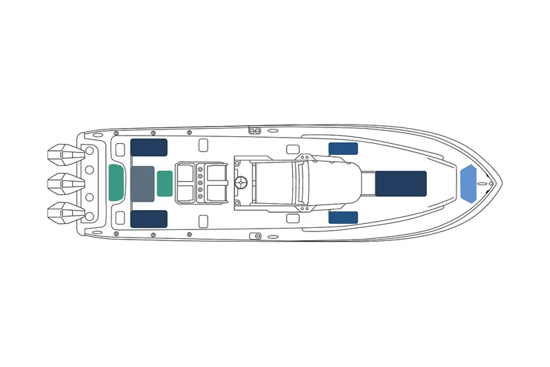 Slide: The Image of 2023 Invincible 36 Open Fisherman boat cruising on the ocean. - 7