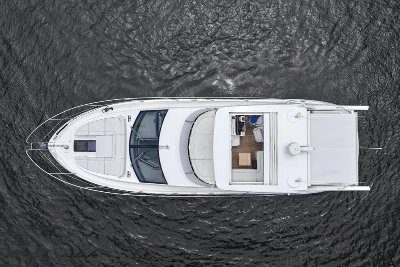 Slide: The Image of Overhead view of 2017 Sunseeker Manhattan 52 yacht on water. - 4