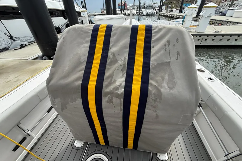Slide: The Image of Covered helm of 2023 Sea Fox 248 Commander at marina dock. - 34