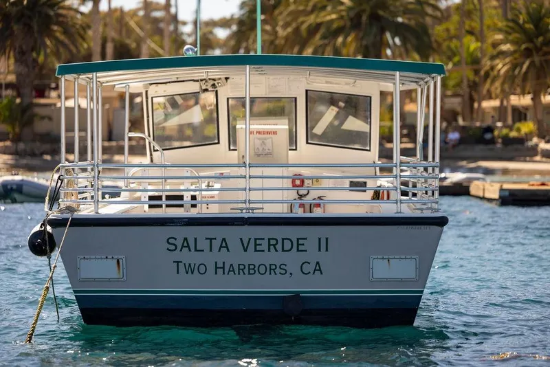 Slide: The Image of Seahawk Island Hopper 2018 boat "Salta Verde II" docked at Two Harbors, CA. - 7