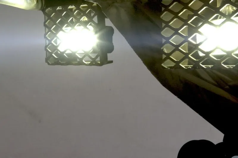 Slide: The Image of Bright LED lights with protective grid, model G3 16DK, 2026 design. - 13