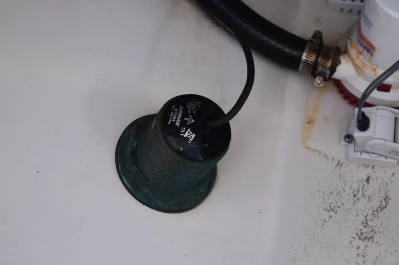 Slide: The Image of 2018 Everglades 273 Center Console boat component with wiring and fittings. - 36