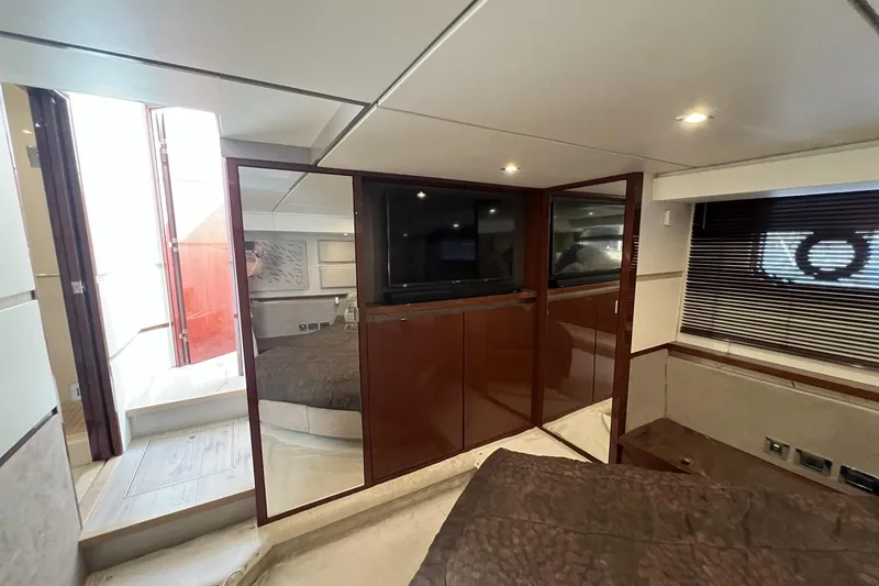 Slide: The Image of Raymarine display on 2019 Sea Ray L550 yacht showing navigation and system controls. - 37