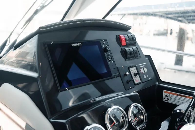 Slide: The Image of Manufacturer Provided Image: 2025 Bayliner Trophy T29 Explorer dashboard with navigation controls and display. - 5