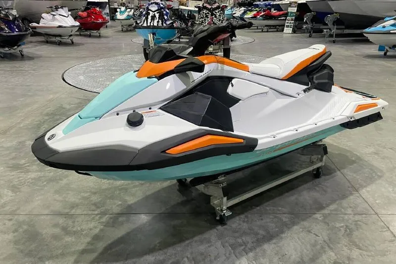 The Image of 2026 Yamaha WaveRunner JetBlaster LTD in showroom, vibrant design, sleek and modern watercraft. - 0