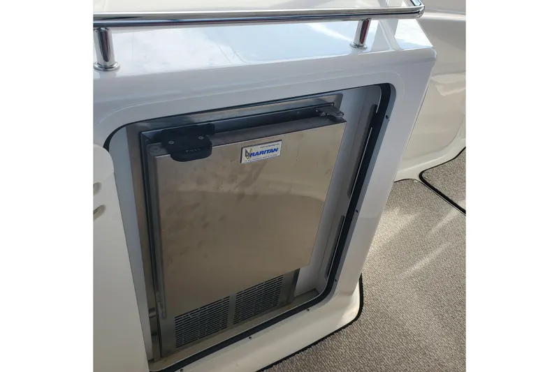Slide: The Image of Stainless steel refrigerator on 2007 Sea Ray 580 Sedan Bridge yacht. - 17