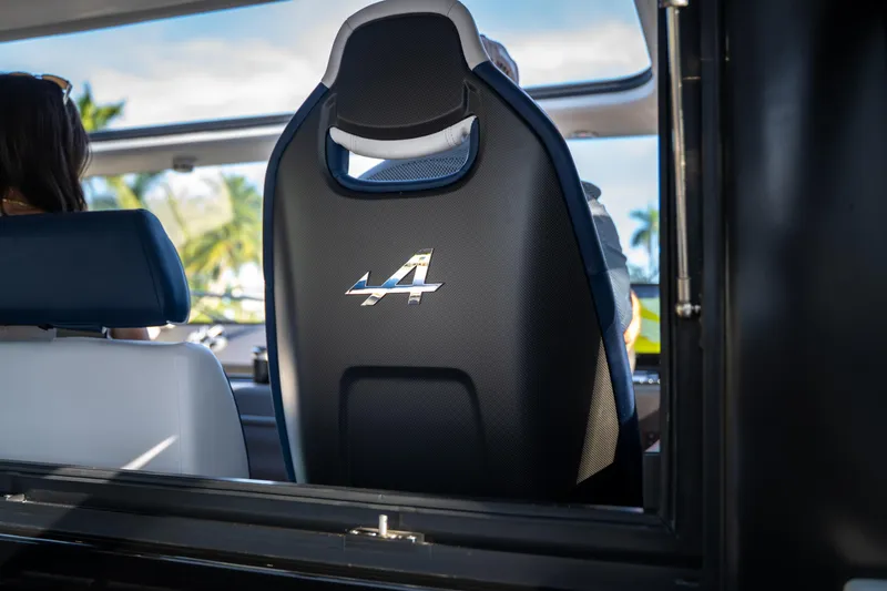 Slide: The Image of Interior view of 2026 Beneteau Gran Turismo 40, featuring sleek seating and modern design. - 40