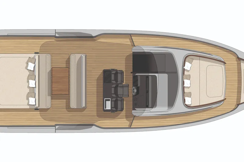 Slide: The Image of 2026 Cranchi A46 Luxury Tender cruising on calm blue waters. - 2